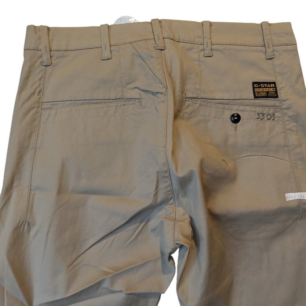 G-Star Raw 3301 Laundry Bronson Loose Tapered Chino Twill Pants Trousers Sz 26 - Picture 10 of 11